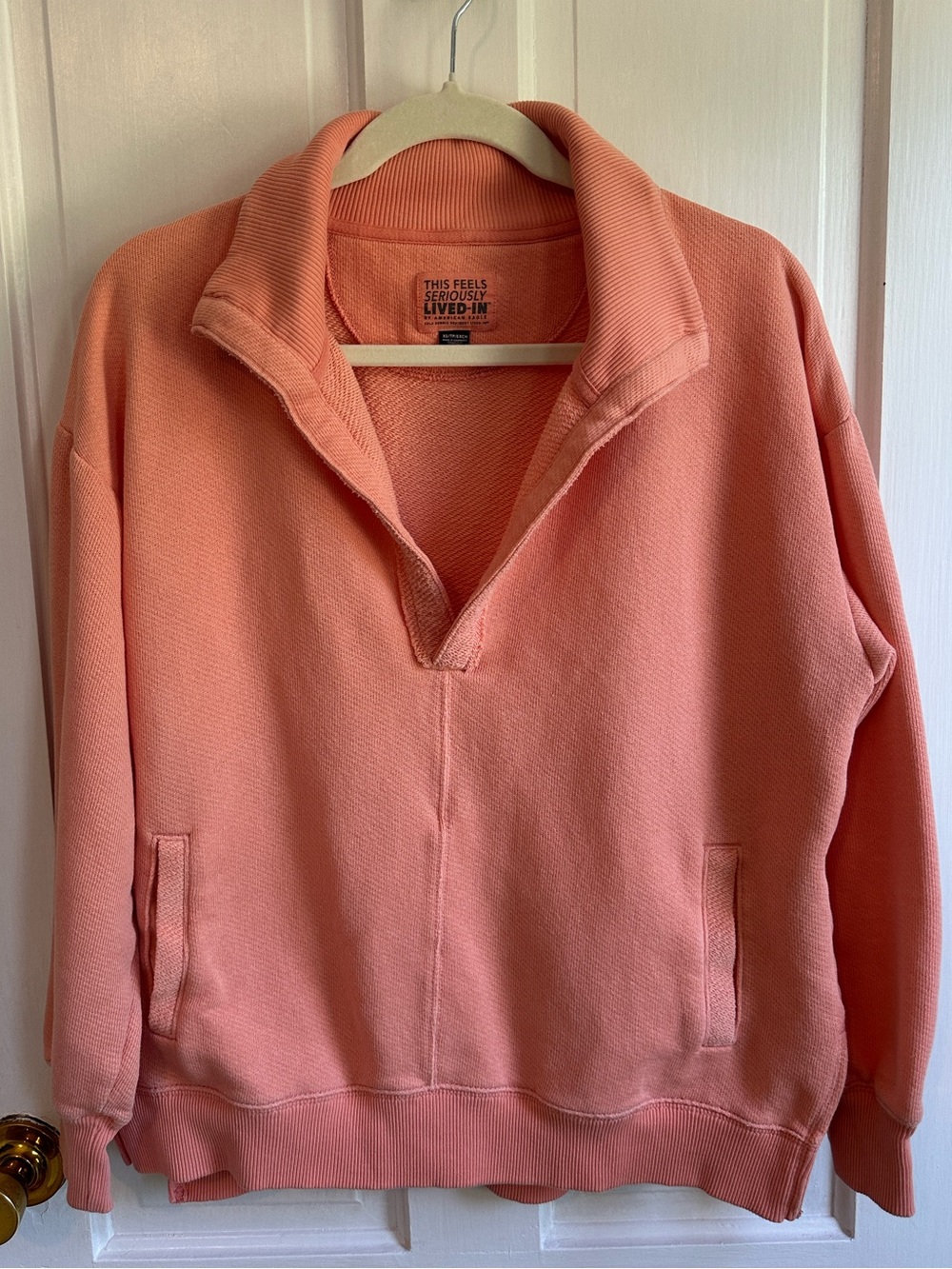 American Eagle Oversized “This Feels Seriously Lived-In” Cozy Pullover Sweater